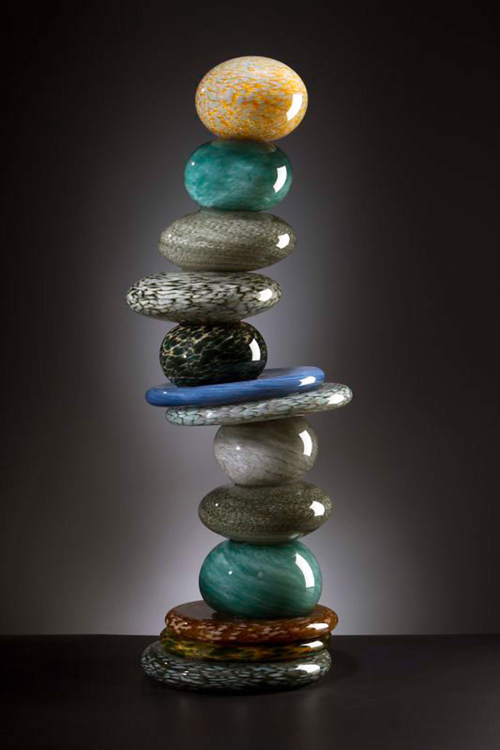 Grey Stone Pohacu Sculpture By Robert Madvin