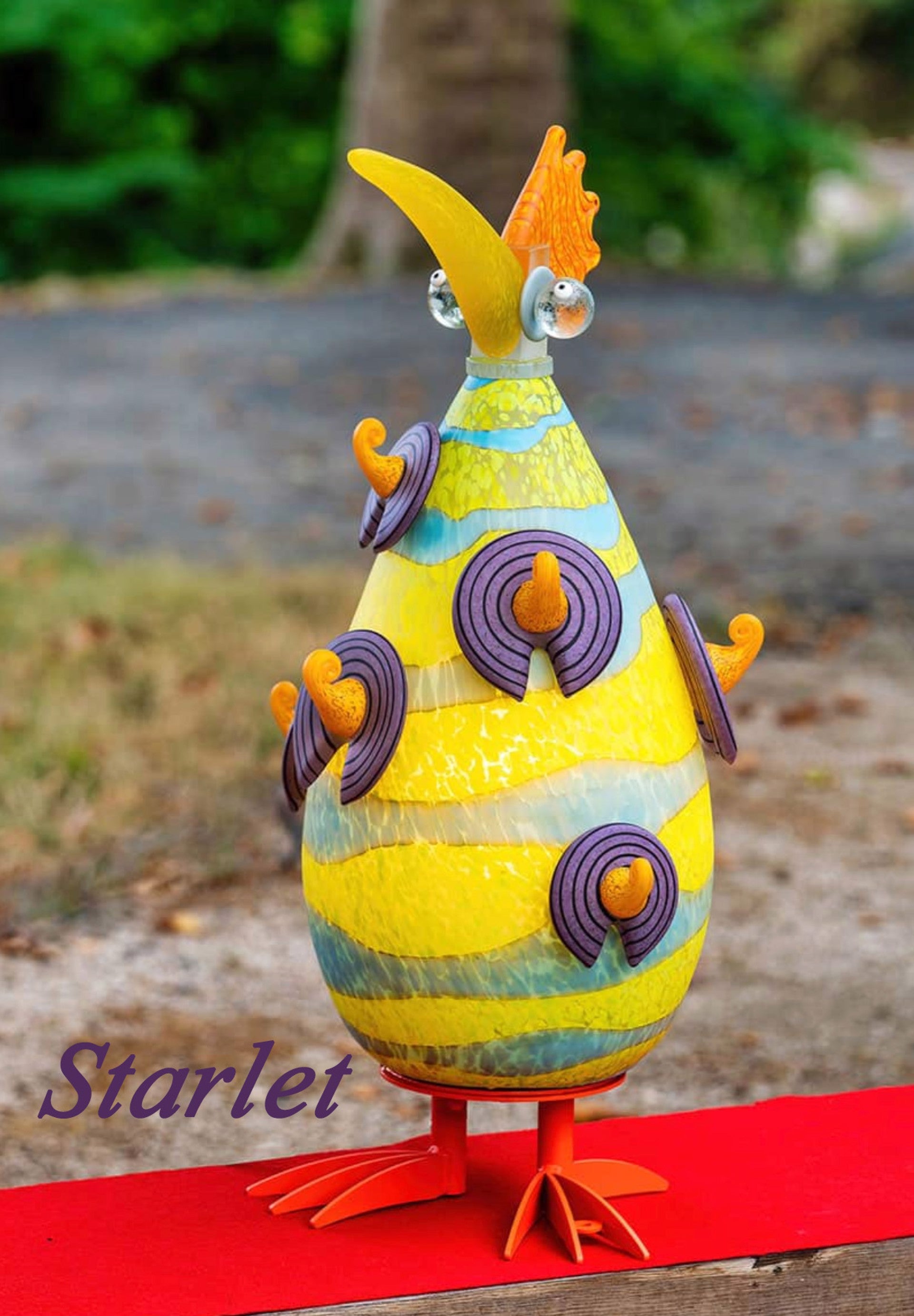 Bonzo Lamp By Borowski Art Glass