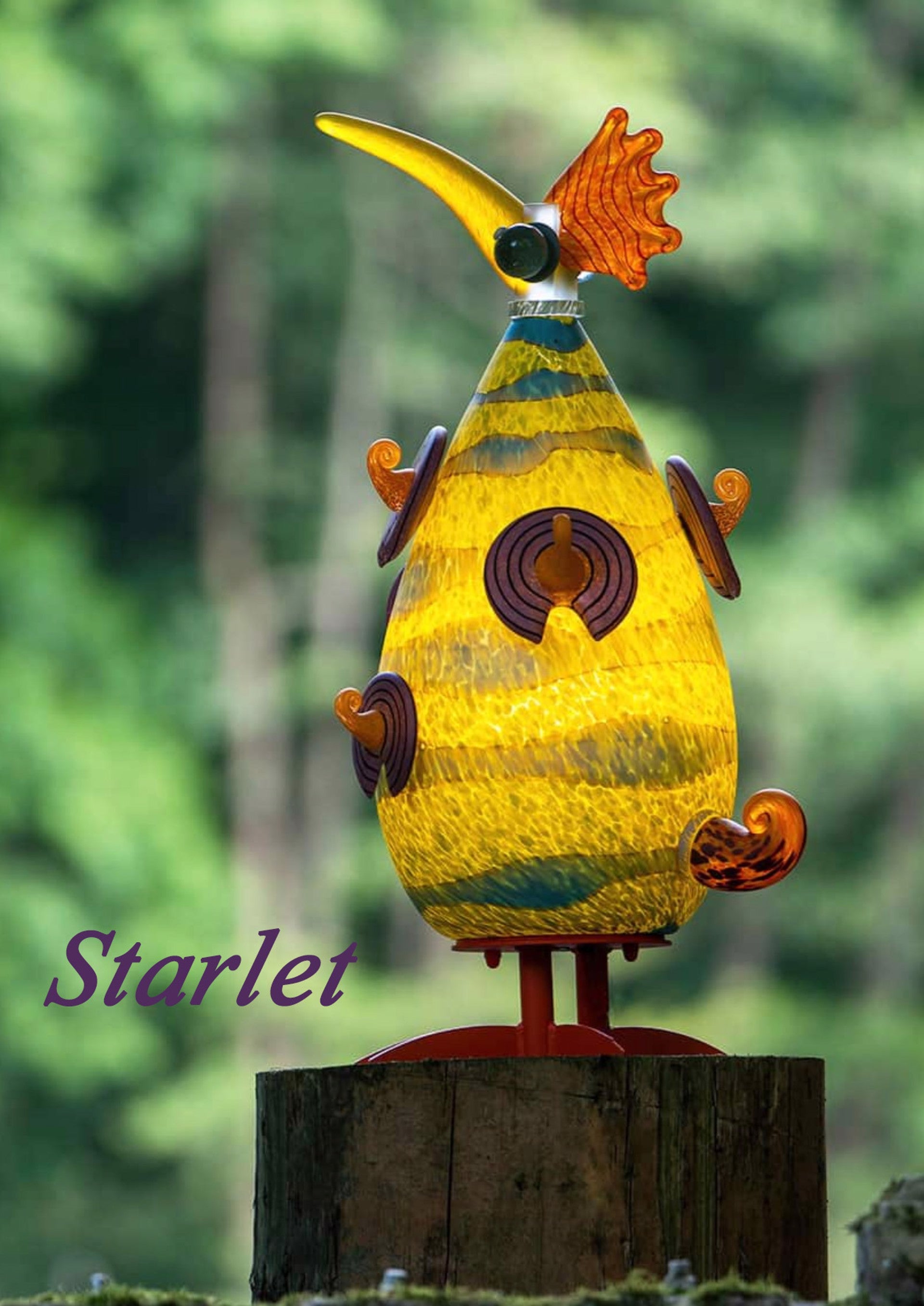 Bonzo Lamp By Borowski Art Glass