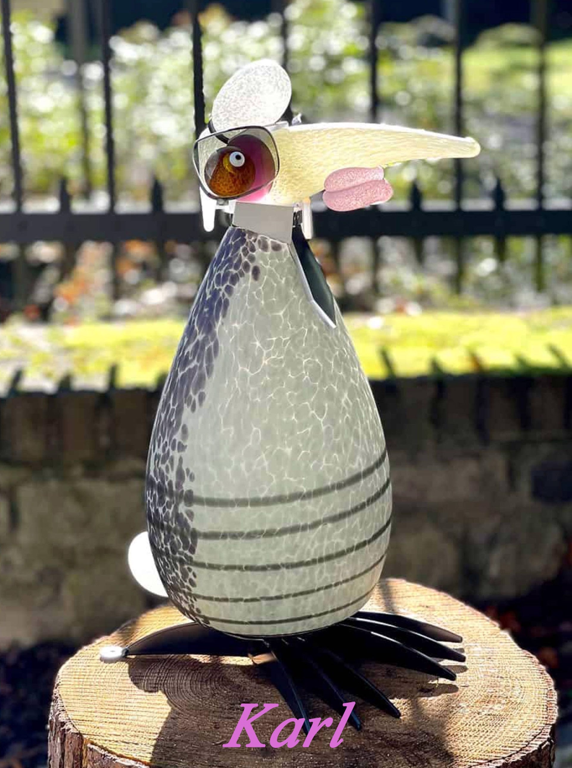 Bonzo Lamp By Borowski Art Glass