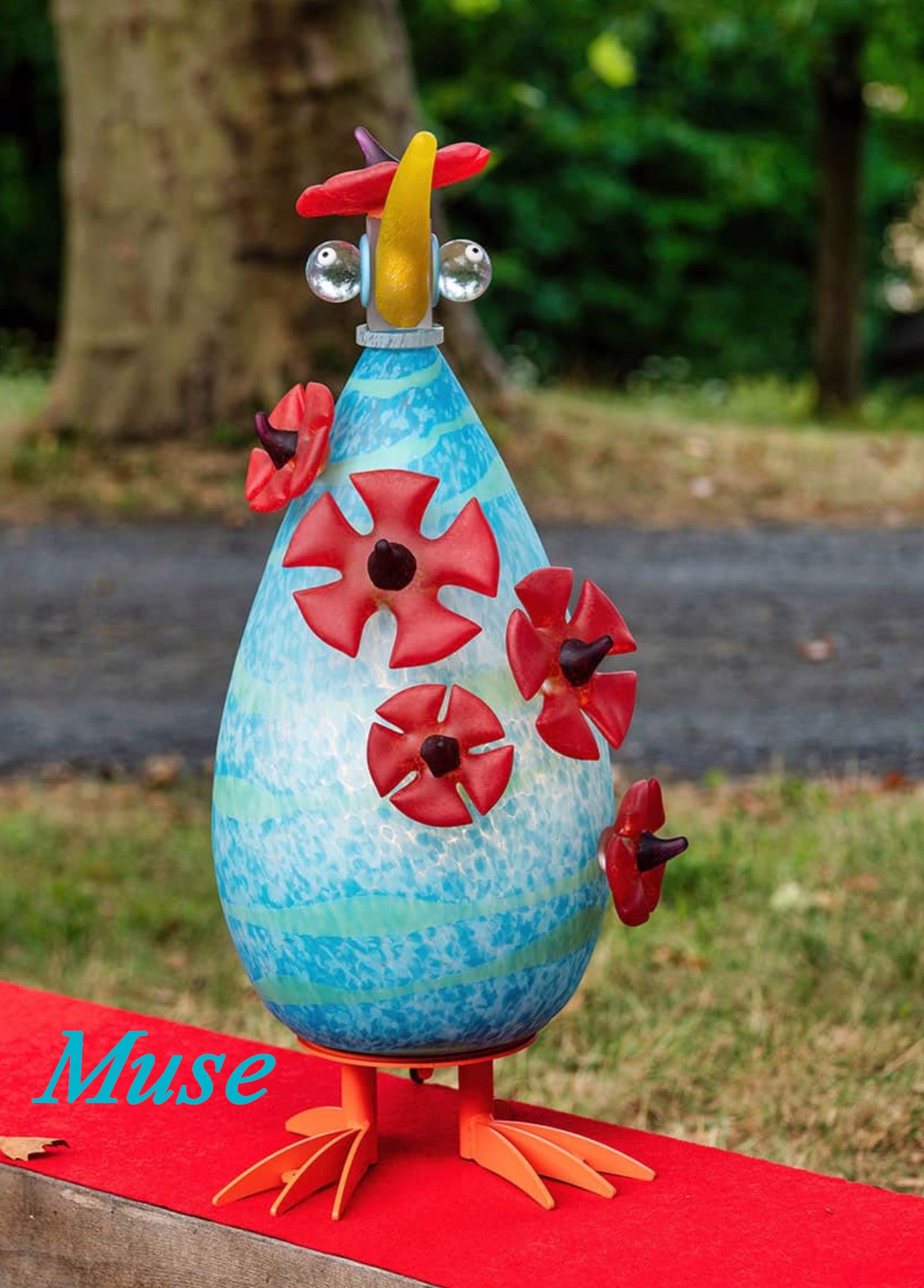 Bonzo Lamp By Borowski Art Glass